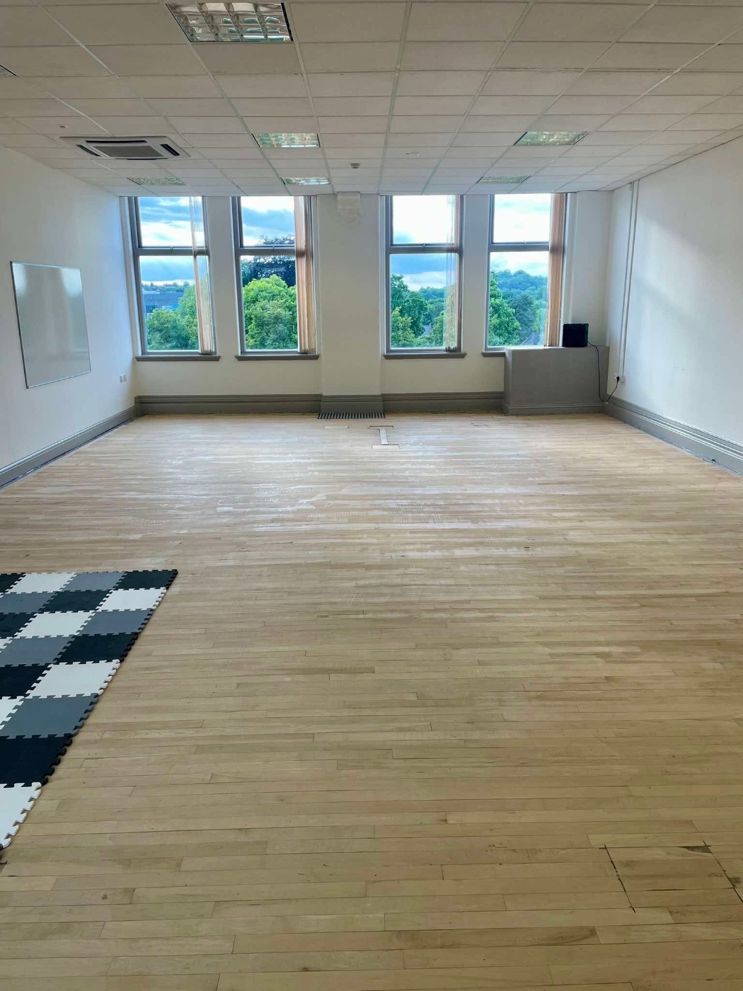 The light, airy studio at Priory House